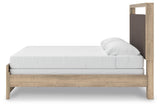 Kinlanni King Upholstered Panel Bed, Dresser, Mirror and Nightstand