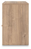 Kinlanni King Upholstered Panel Bed, Dresser, Mirror and Nightstand