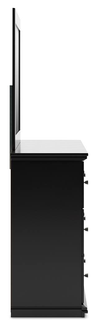 Maribel Full Panel Bed, Dresser and Mirror