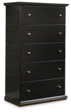 Maribel King Panel Bed, Dresser, Mirror, Chest, and 2 Nightstands