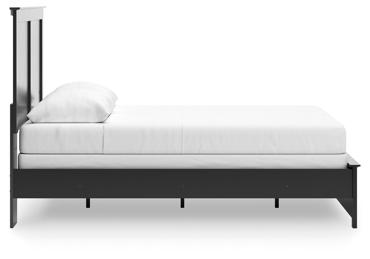 Maribel Queen Panel Bed with Dresser, Mirror and Nightstand