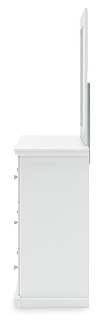 Bostwick Shoals King Panel Bed, Dresser, Mirror and 2 Nightstands