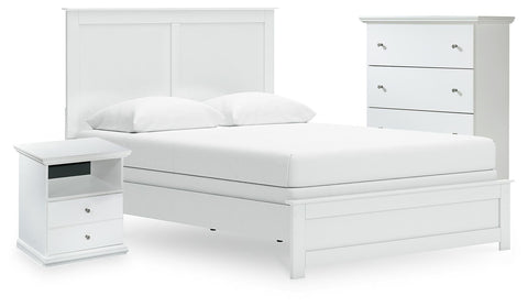 Bostwick Shoals Queen Panel Bed, Cheat and Nightstand