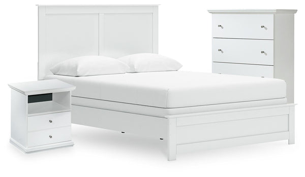Bostwick Shoals Queen Panel Bed, Cheat and Nightstand