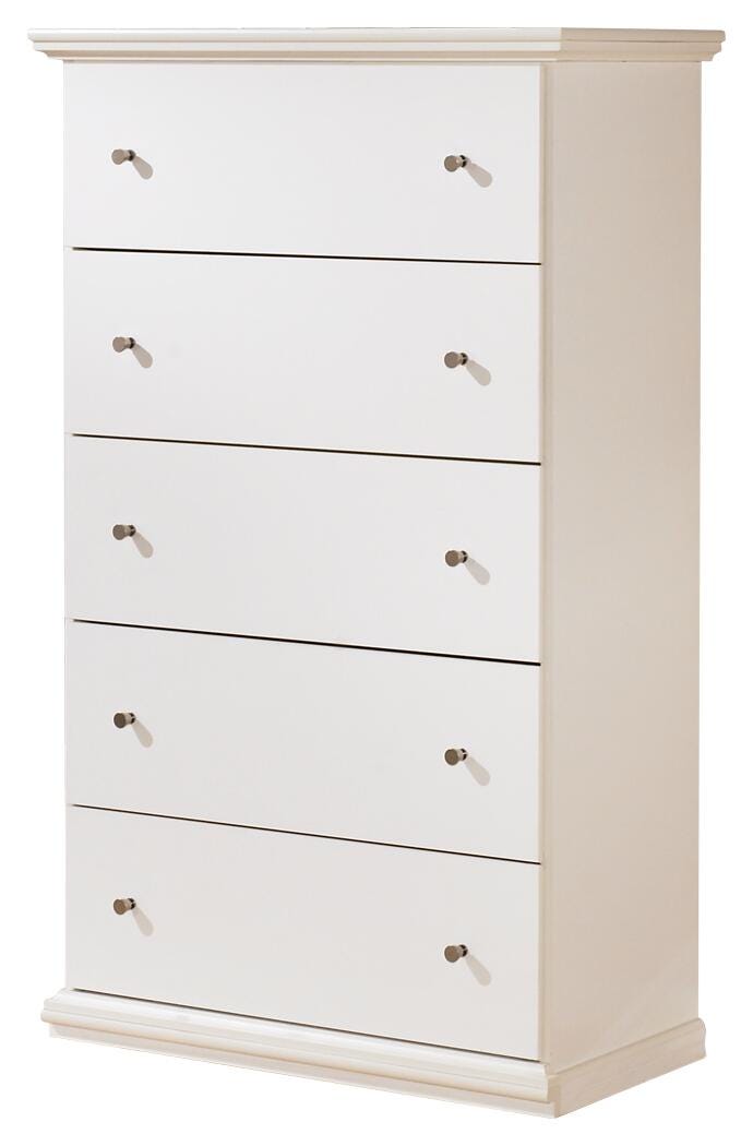 Bostwick Shoals King Panel Bed, Dresser, Mirror and Chest