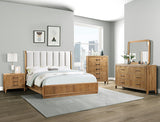 Westcott Cerused Natural Bedroom Mirror (Mirror Only) - Crown Mark | Olivia Furniture