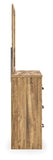 Maystonna Queen Crossbuck Panel Bed, Dresser, Mirror and Nightstand