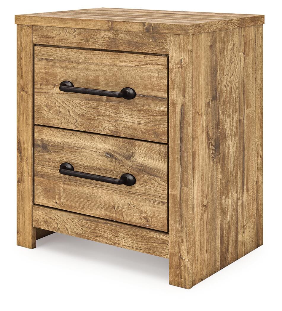 Maystonna Queen Crossbuck Panel Bed, Dresser, Mirror and Nightstand