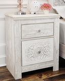 Paxberry Twin Panel Bed and Nightstand