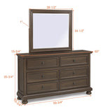 Claribelle Brown Dresser Top (Mirror Only) - Crown Mark | Olivia Furniture