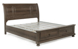 Claribelle Brown Storage Sleigh Bedroom Set