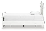 Kozlani Twin Upholstered Panel Bed, Dresser and Mirror