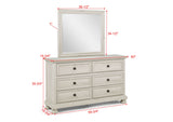 Claribelle White Storage Sleigh Bedroom Set
