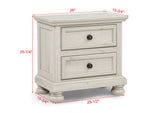 Claribelle White Storage Sleigh Bedroom Set