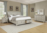 Claribelle White Storage Sleigh Bedroom Set