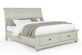 Claribelle White Storage Sleigh Bedroom Set
