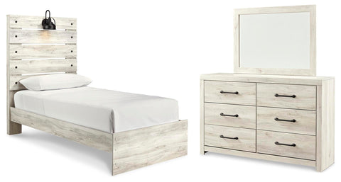 Cambeck Twin Panel Bed, Dresser and Mirror
