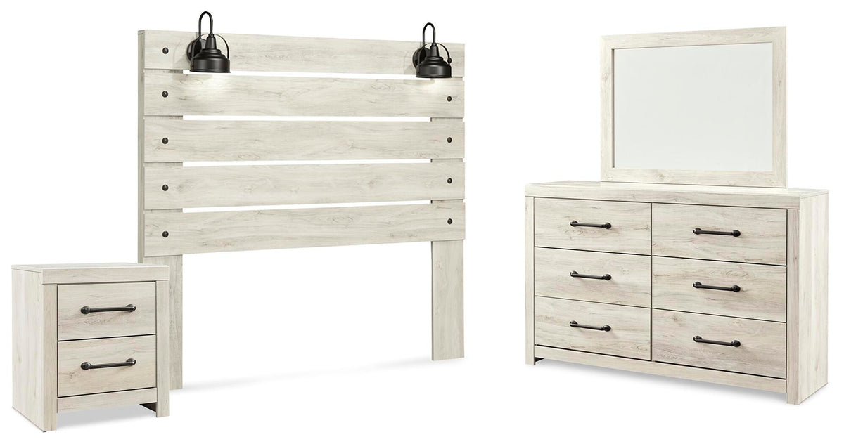Cambeck Queen Panel Headboard, Dresser, Mirror, and Nightstand
