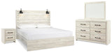 Cambeck King Panel Bed, Dresser, Mirror and Nightstand