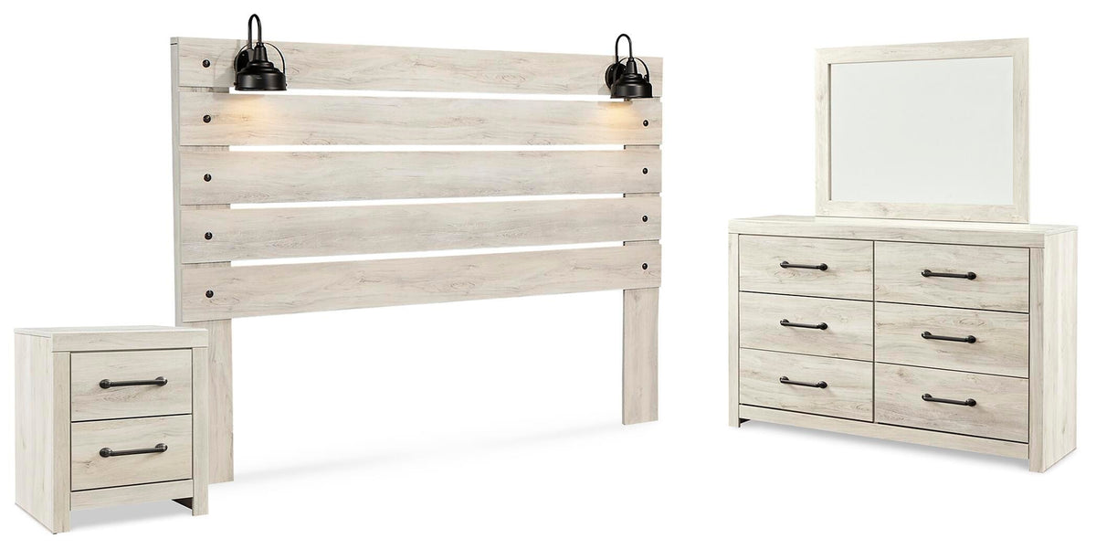Cambeck King Panel Headboard, Dresser, Mirror and Nightstand