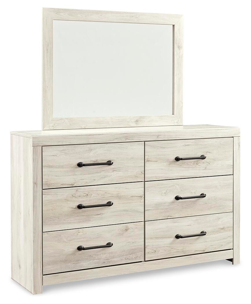 Cambeck Queen Panel Bed with Storage, Dresser, Mirror and 2 Nightstands