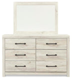 Cambeck King Panel Bed with Storage, Dresser, Mirror and Nightstand