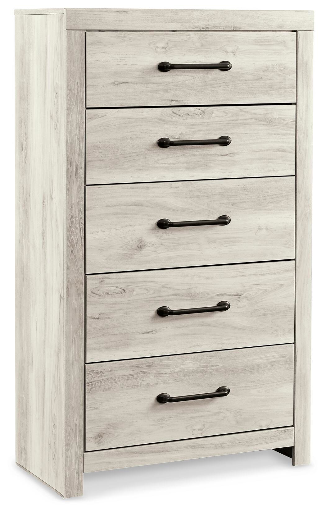 Cambeck Full Panel Bed with Storage, Chest and Nightstand