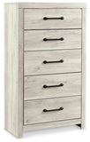Cambeck Full Panel Bed with Storage, Chest and Nightstand