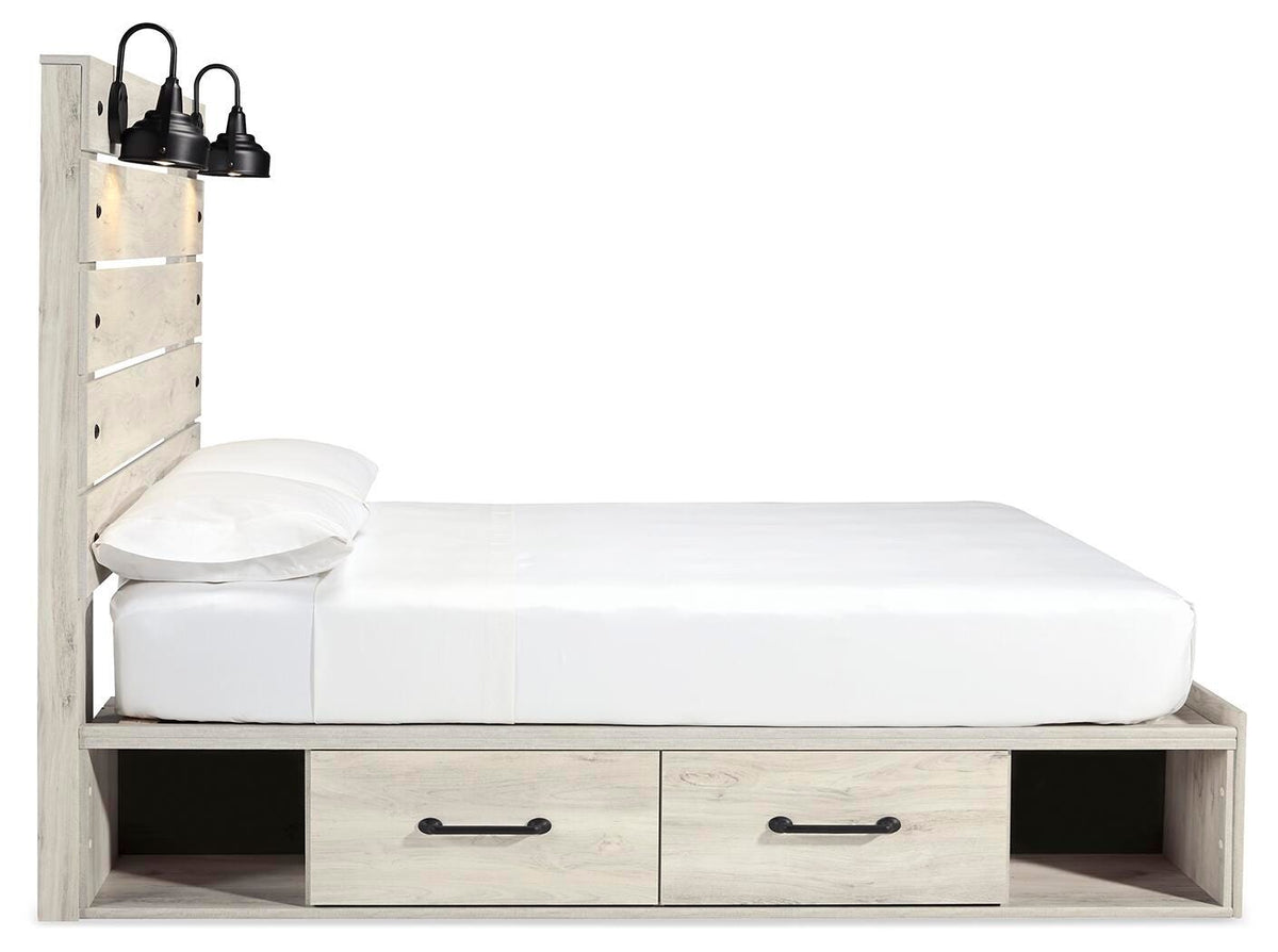 Cambeck Queen Panel Storage Bed, Dresser, Mirror, Chest and Nightstand