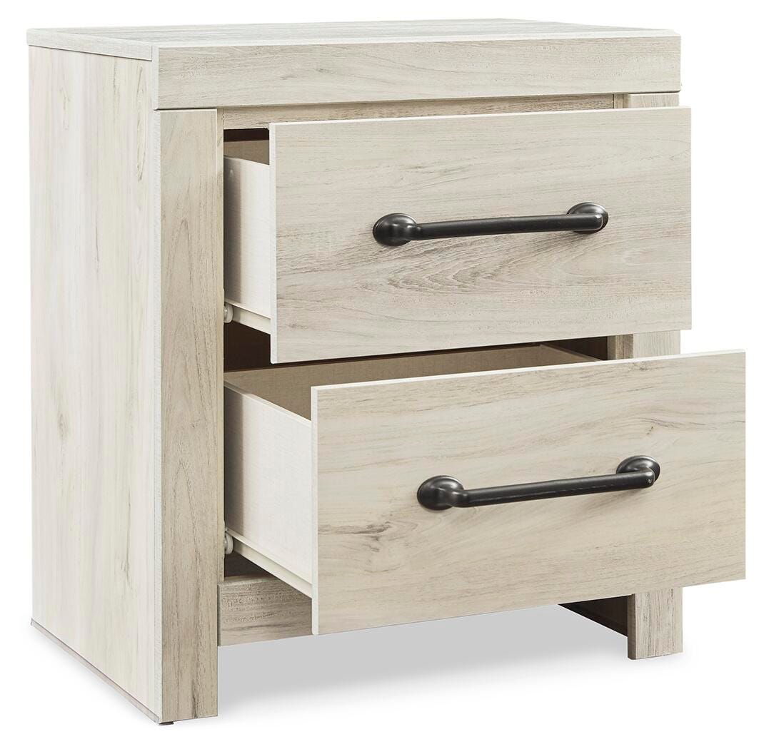 Cambeck King Panel Bed with Storage, Dresser, Mirror and Nightstand