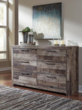 Derekson Full Panel Bed, Dresser and Chest