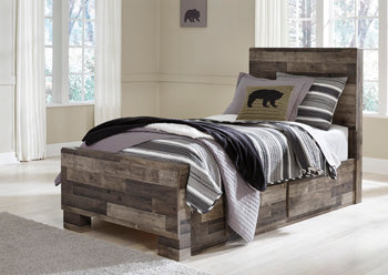 Derekson Twin Panel Bed with 2 Storage Drawers