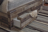 Derekson Queen Panel Bed with 2 Storage Drawers