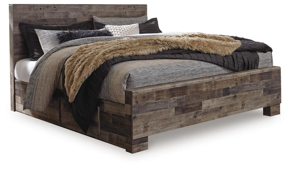 Derekson King Panel Bed with 2 Side Storage