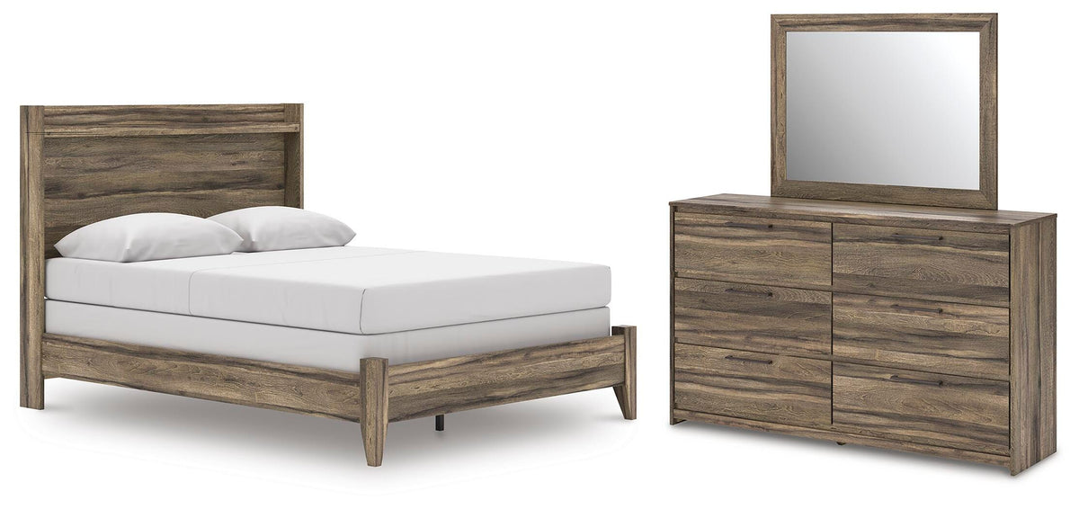 Elbrim Queen Panel Bed, Dresser and Mirror