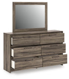 Elbrim Queen Panel Storage Bed, Dresser and Mirror