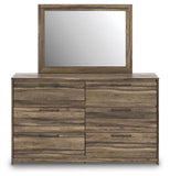 Elbrim Queen Panel Storage Bed, Dresser and Mirror