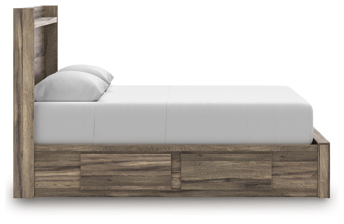 Elbrim Queen Panel Storage Bed, Dresser and Mirror