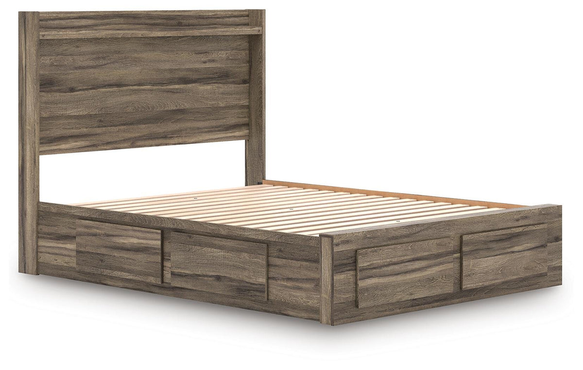 Elbrim Queen Panel Storage Bed, Dresser and Mirror