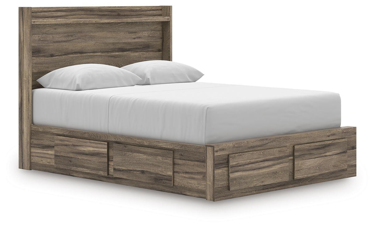 Elbrim Queen Panel Storage Bed, Dresser and Mirror