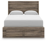 Elbrim Queen Panel Storage Bed, Dresser and Mirror