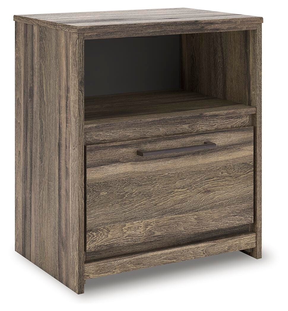 Elbrim King Panel Bed, Dresser, Mirror and Nightstand