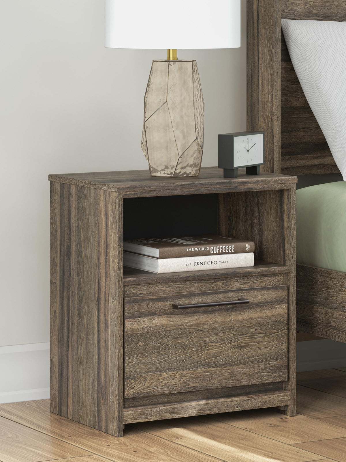 Elbrim Full Storage Bed, Dresser and Nightstand