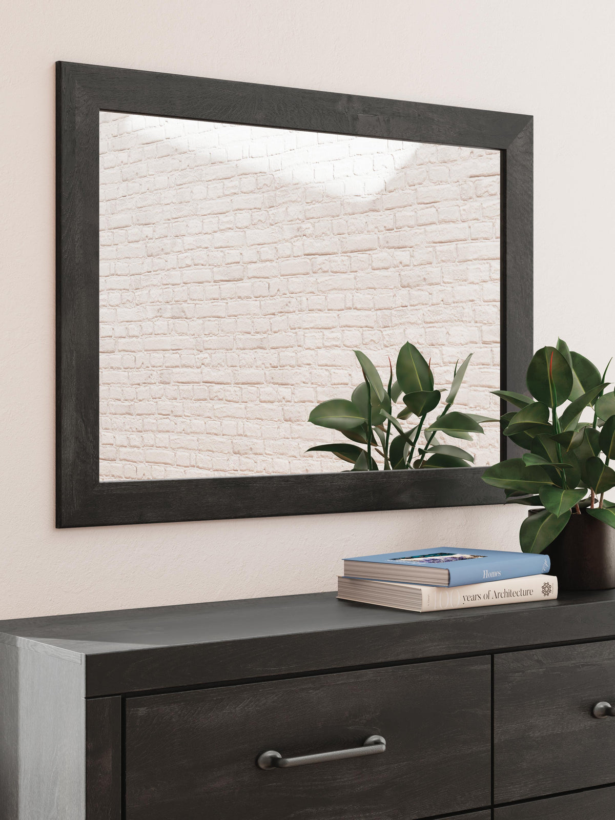 Hollivern Queen Panel Bed, Dresser and Mirror