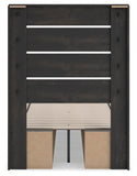 Hollivern Twin Panel Bed with Storage
