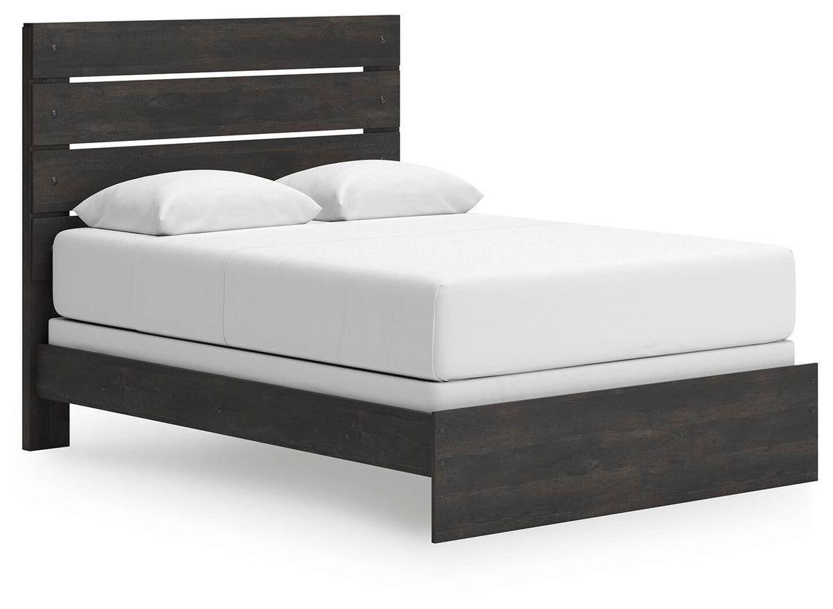 Hollivern Queen Panel Bed, Dresser and Mirror
