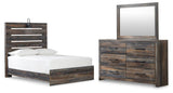 Drystan Full Panel Bed, Dresser and Mirror