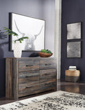 Drystan Full Bookcase Bed with 2 sided Storage, Dresser and Nightstand