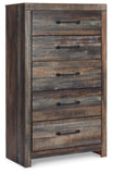 Drystan King Panel Bed, Dresser, Mirror and 2 Nightstands