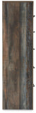 Drystan Queen Bookcase Bed, Dresser and Chest